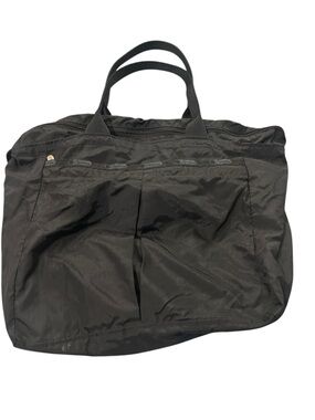 Lesportsac Black Nylon Duffel Tote - Foldable Travel Bag